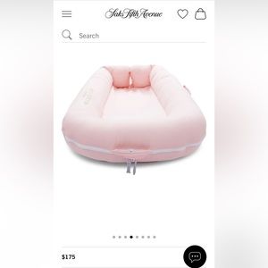Dockatot strawberry cream deluxe+ baby pink fabric included